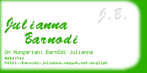 julianna barnodi business card