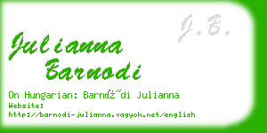 julianna barnodi business card